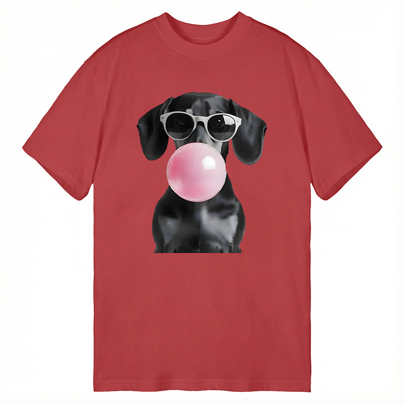 Modecanvas Dachshund Vintage DTG Printing Classic T-Shirt-modecanvas