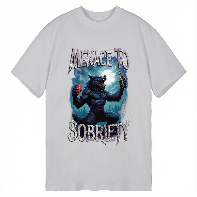 Modecanvas Menace To Sobriety DTG Printing Classic T-Shirt-modecanvas