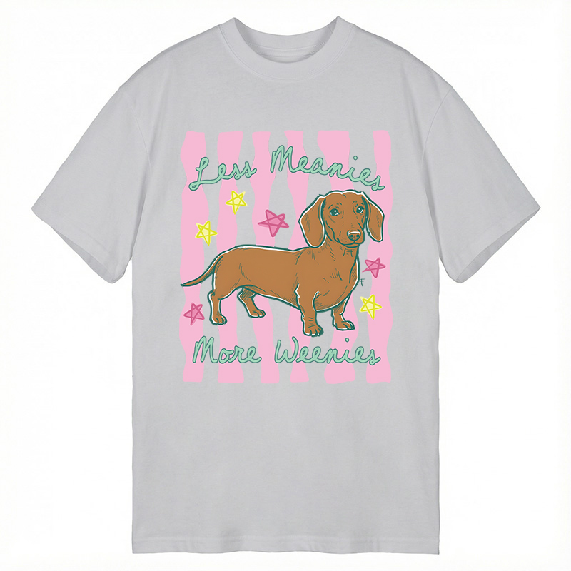 Modecanvas Less Meanies More Weenies DTG Printing Classic T-Shirt-modecanvas