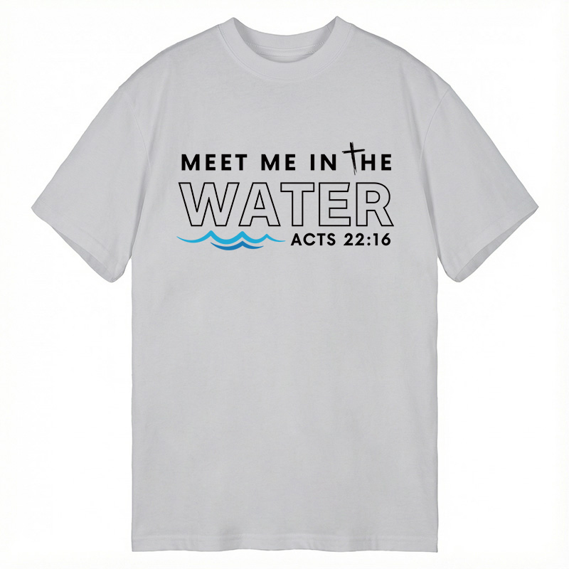 Modecanvas Meet me in the water DTG Printing Classic T-Shirt-modecanvas