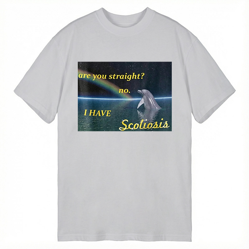 Modecanvas I Have Scoliosis Funny DTG Printing Classic T-Shirt-modecanvas