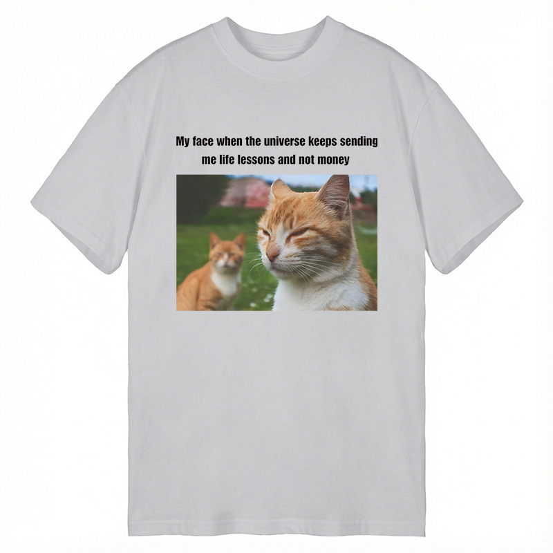 Modecanvas Grumpy Cat Meme DTG Printing Classic T-Shirt-modecanvas