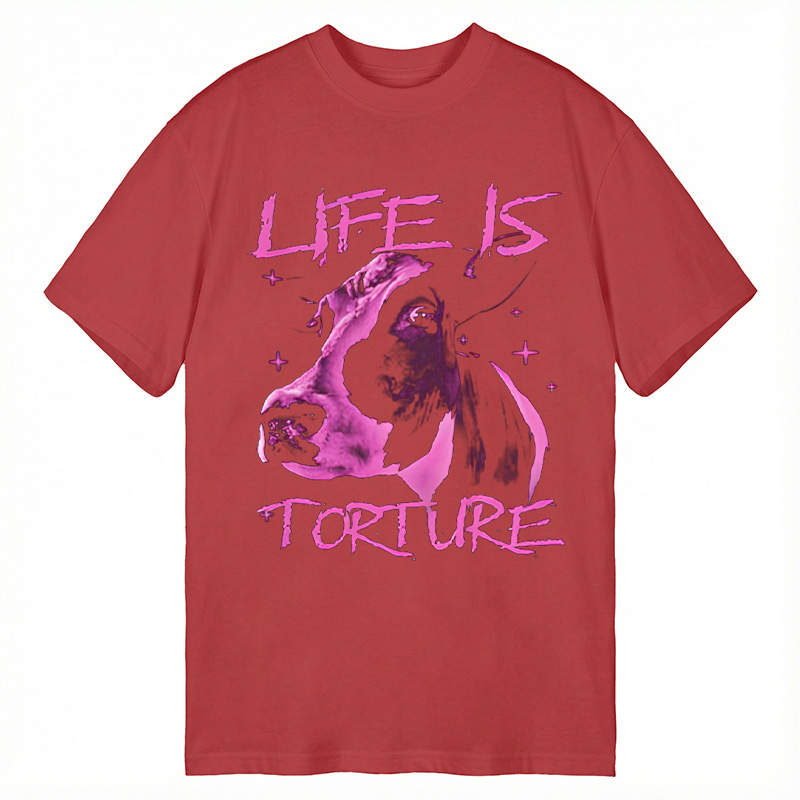 Modecanvas Life is Torture Funny DTG Printing Classic T-Shirt-modecanvas