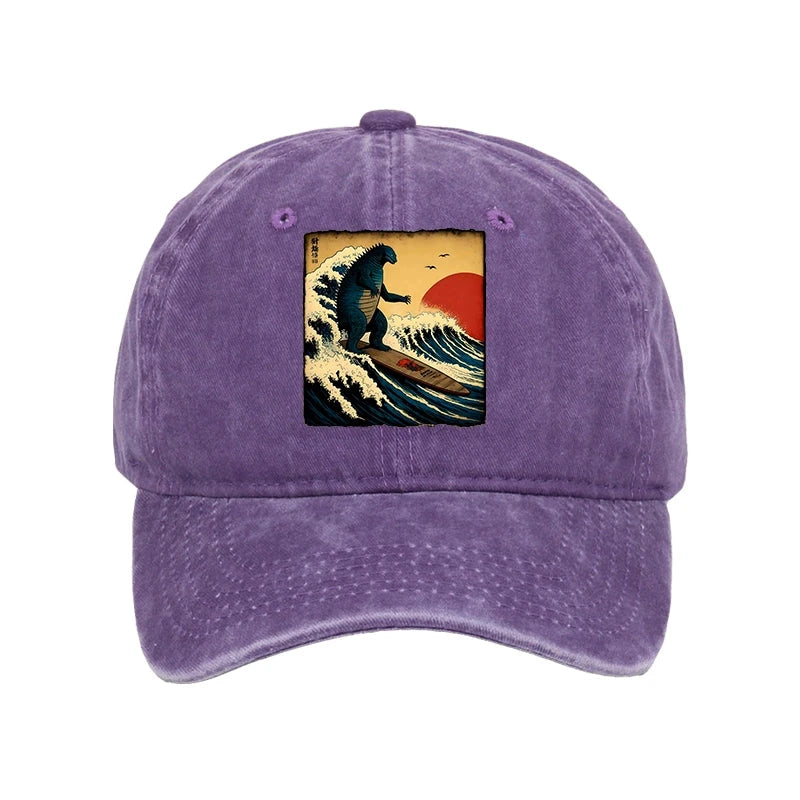 Modecanvas The Great Wave Washed Cap-modecanvas