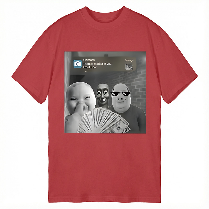 Modecanvas Tung Tung Tung Sahur&John Pork&AI Baby Funny Meme DTG Printing Classic T-Shirt-modecanvas