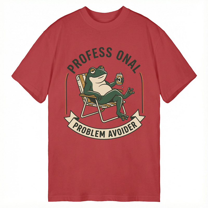 Modecanvas Professional Problem Avoider Frog DTG Printing Classic T-Shirt-modecanvas