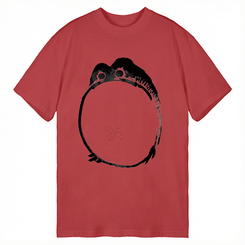 Modecanvas Sad Frog Japanese Art DTG Printing Classic T-Shirt-modecanvas