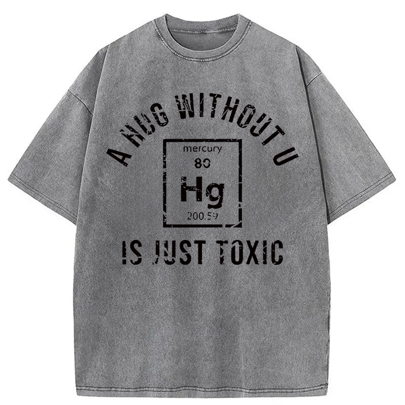 Modecanvas Toxic Chemistry DTG Printing Washed T-Shirt