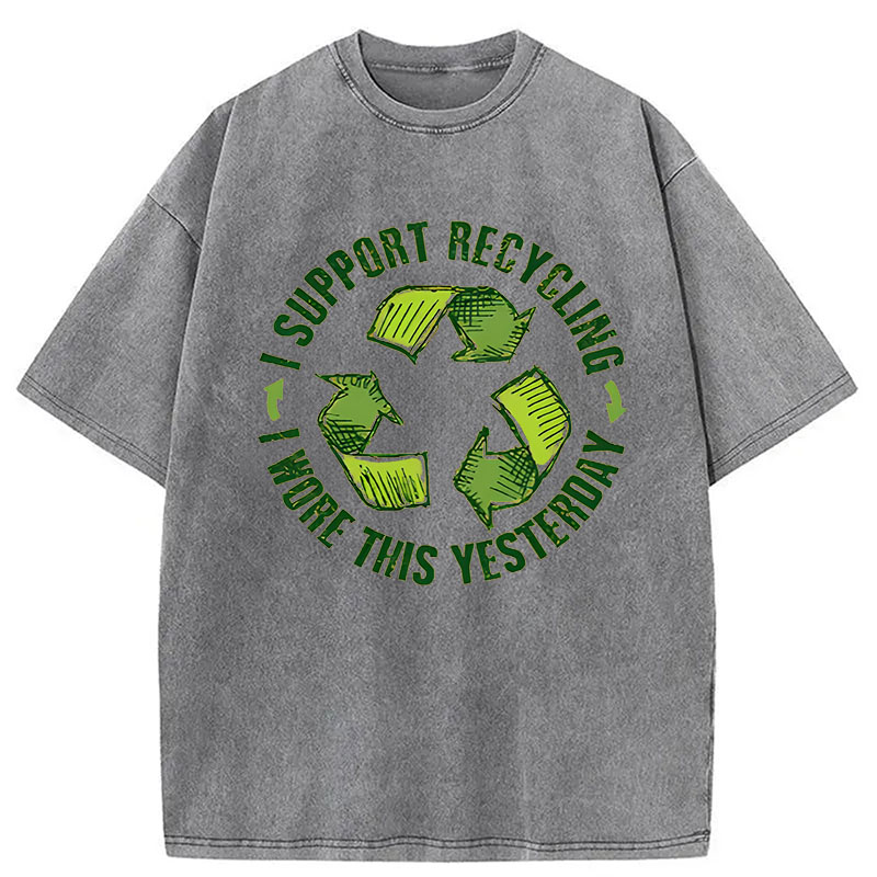 Modecanvas Eco Humor DTG Printing Washed T-Shirt