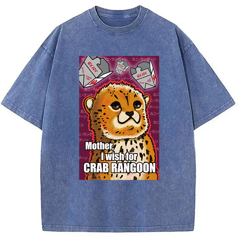 Modecanvas Mother I Wish for Crab Rangoon Washed T-Shirt