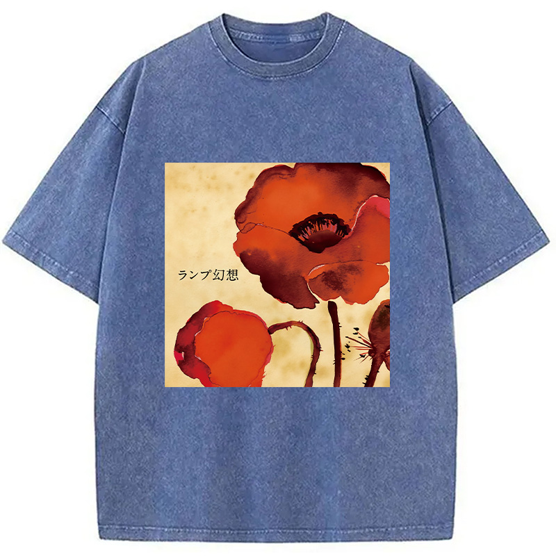 Modecanvas Gensou Lamp Band Washed T-Shirt