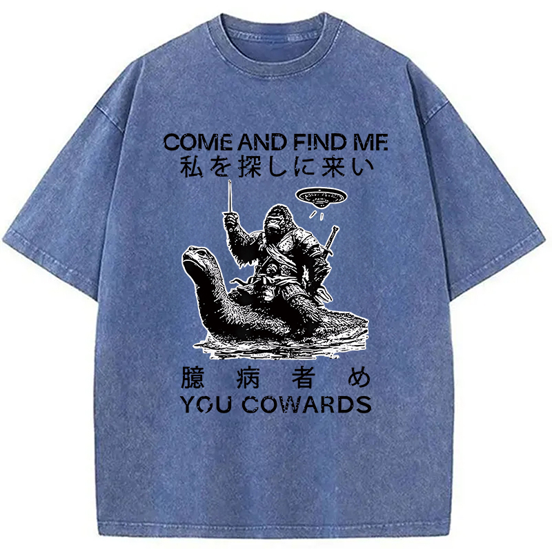 Modecanvas Come and Find Me You Washed T-Shirt