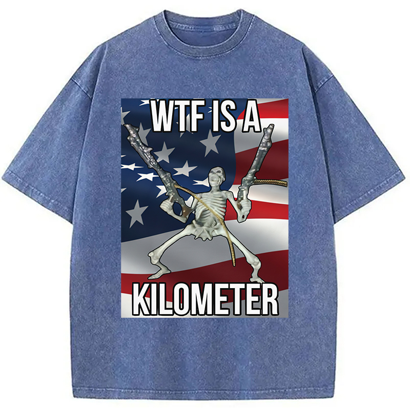 Modecanvas WTF Is A Kilometer Washed T-Shirt