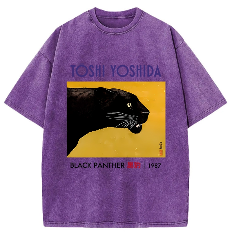 Modecanvas Black Panther Washed T-Shirt