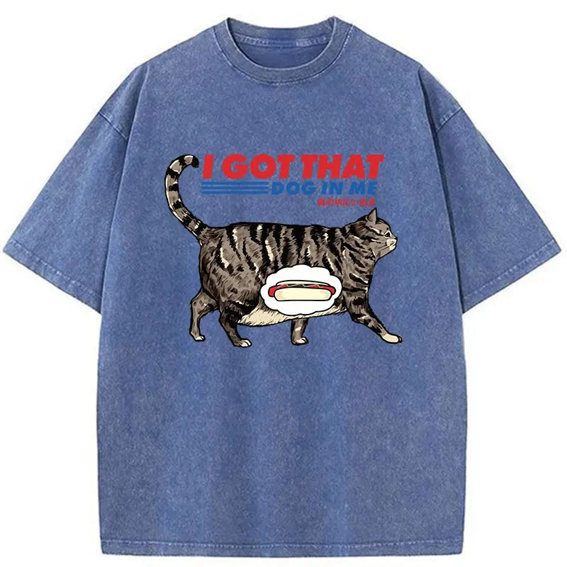 Modecanvas I Got That Dog In Me Japan Washed T-Shirt-modecanvas