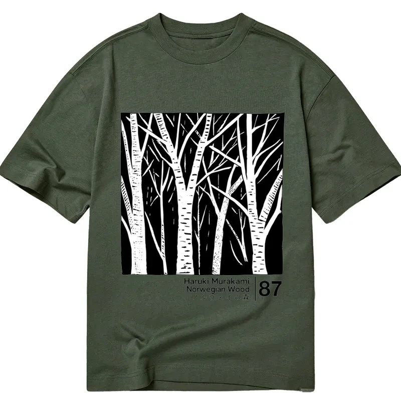 Modecanvas Norwegian Forest Japan DTG Printing Classic T-Shirt-modecanvas