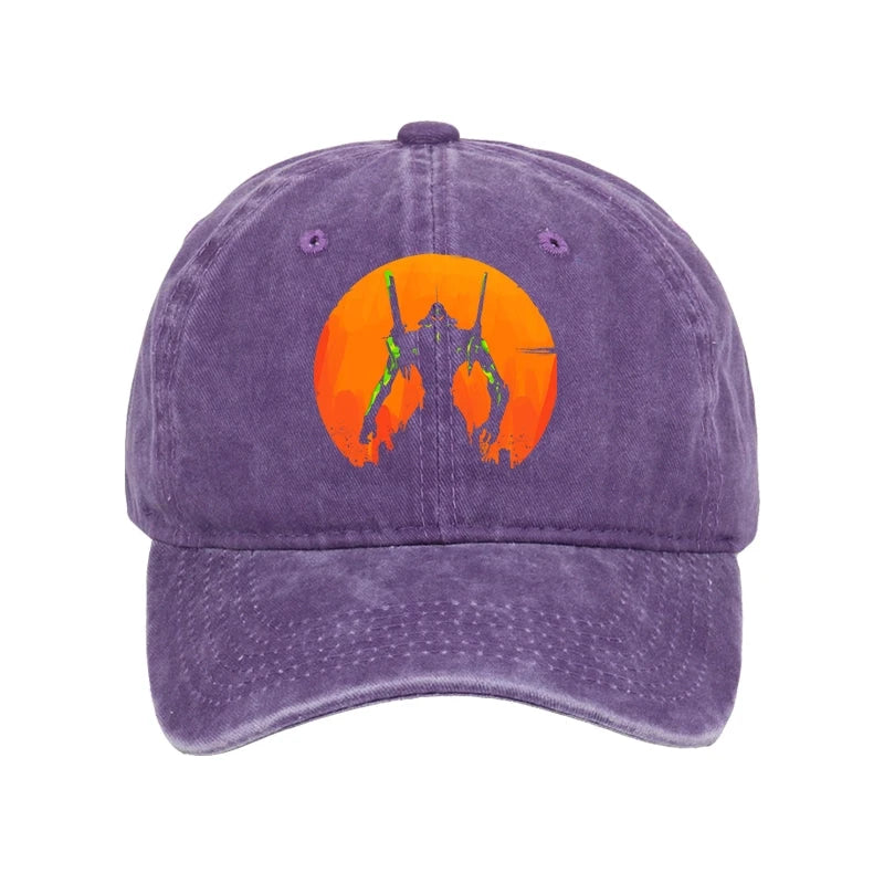 Modecanvas Robot Warrior Vintage Washed Cap-modecanvas