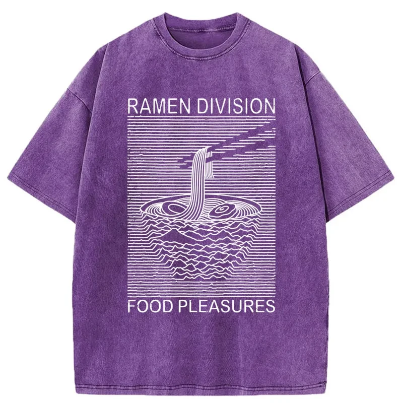 Modecanvas Ramen Division Food Pleasures Washed T-Shirt