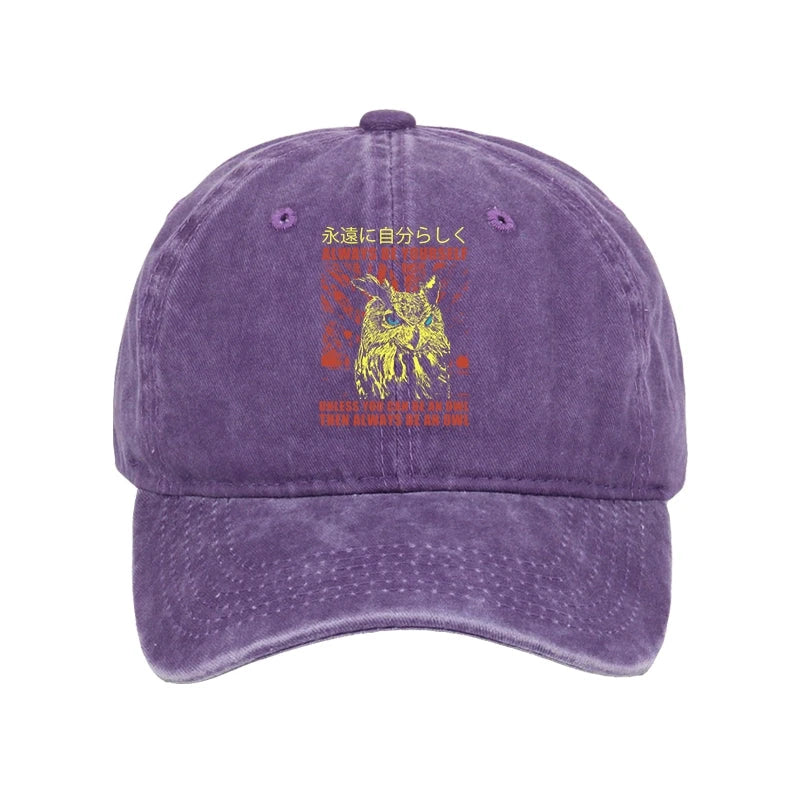Modecanvas Always Be Yourself Japanese Washed Cap-modecanvas