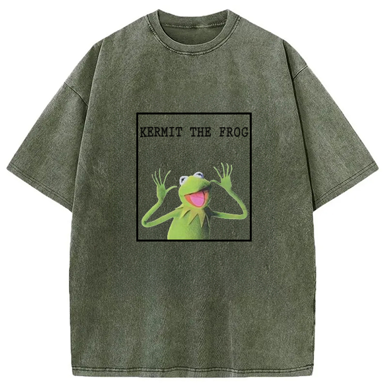 Modecanvas The Frog Meme Washed T-Shirt