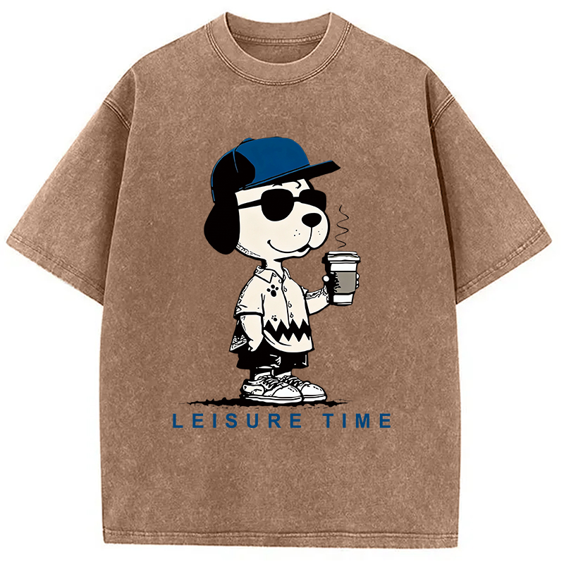 Modecanvas Dodger Dog Vintage Japanese Washed T-Shirt