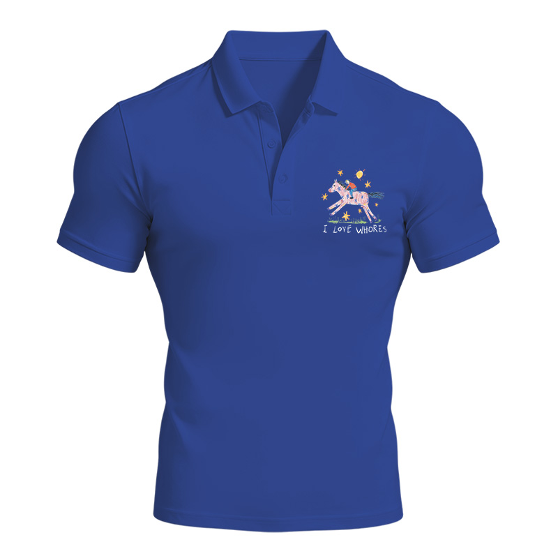 Modecanvas I Love Whores Meme Polo Shirt