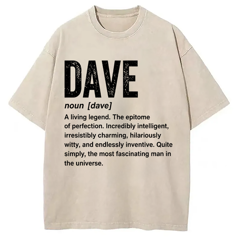 Modecanvas Dave Definition DTG Printing Washed T-Shirt
