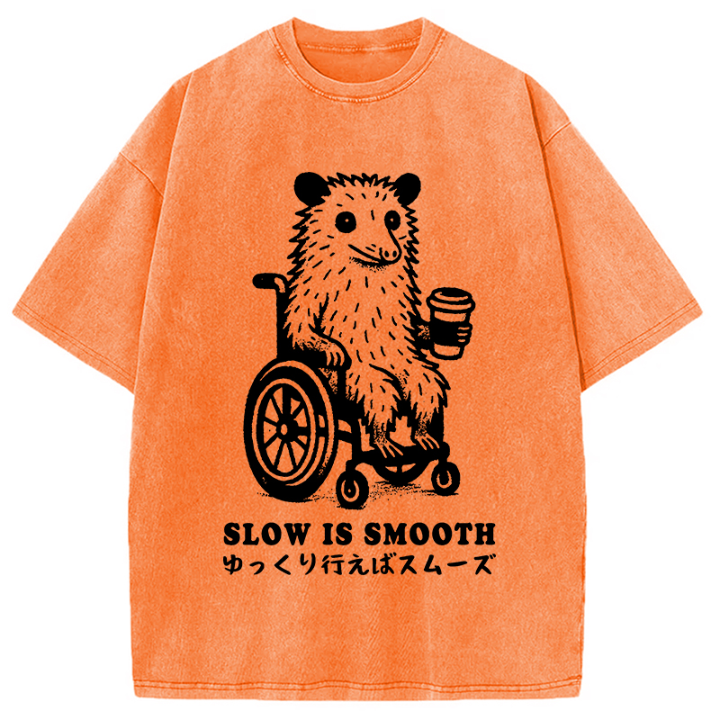 Modecanvas Possum In A Wheelchair Washed T-Shirt