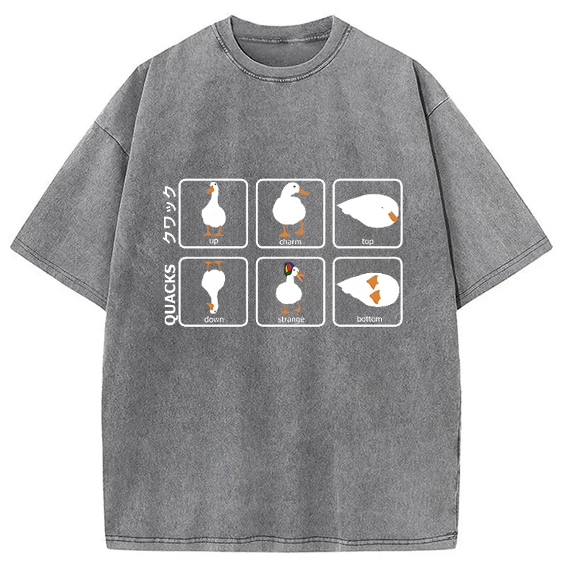 Modecanvas 3D Illustration Of A Duck Washed T-Shirt