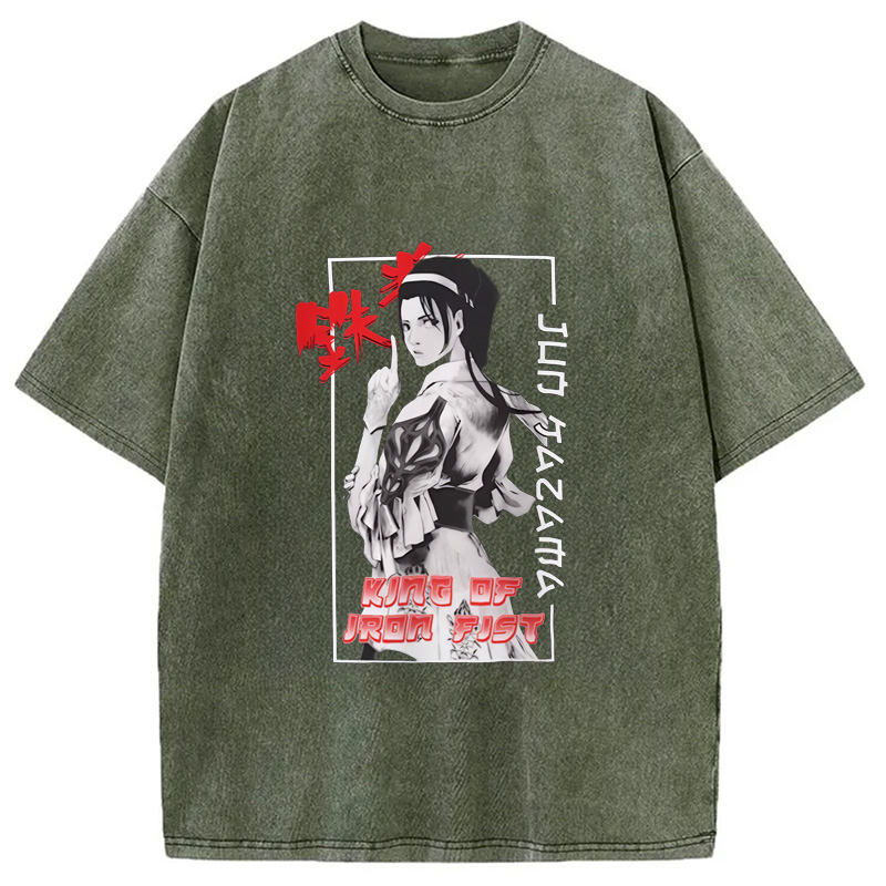 Modecanvas TEKKEN Jun Kazama Washed T-Shirt