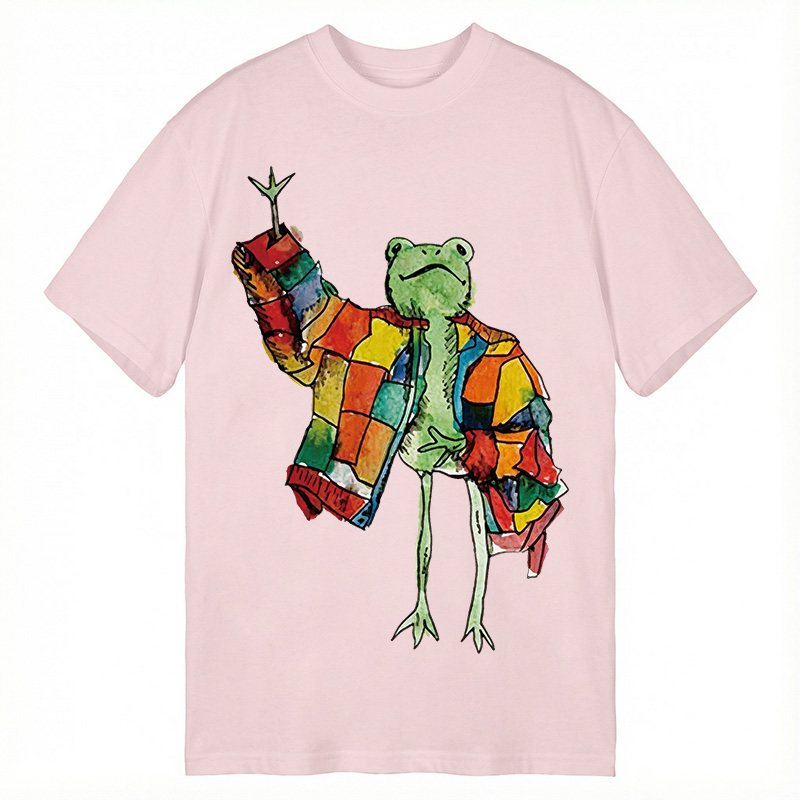 Modecanvas Stylish Frog DTG Printing Classic T-Shirt-modecanvas