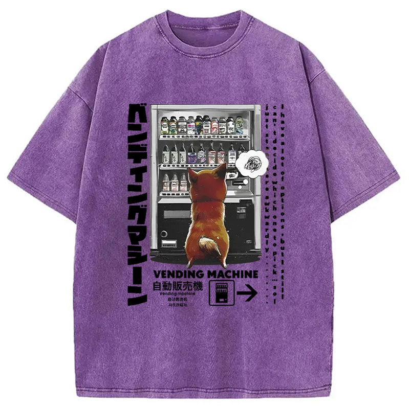 Modecanvas Japanese Vending Machine Washed T-Shirt
