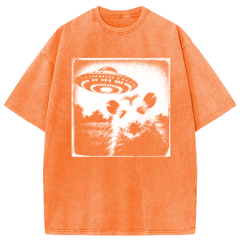 Modecanvas Where Is The Rat ? Washed T-Shirt