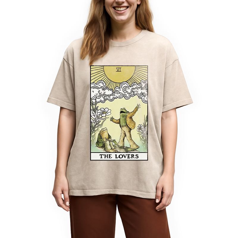 Modecanvas The Lovers Washed T-Shirt