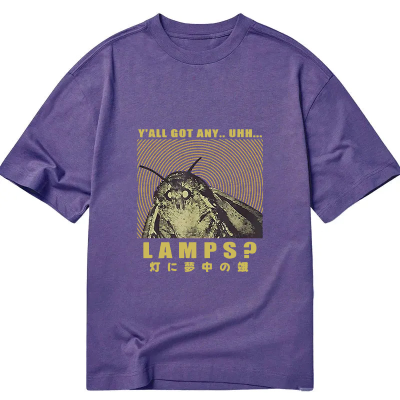 Modecanvas Moth Obsessed With The Light DTG Printing Classic T-Shirt-modecanvas