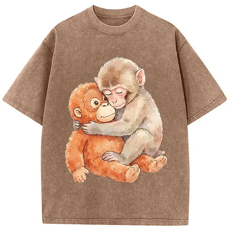 Modecanvas Poor Punch DTG Printing Washed T-Shirt