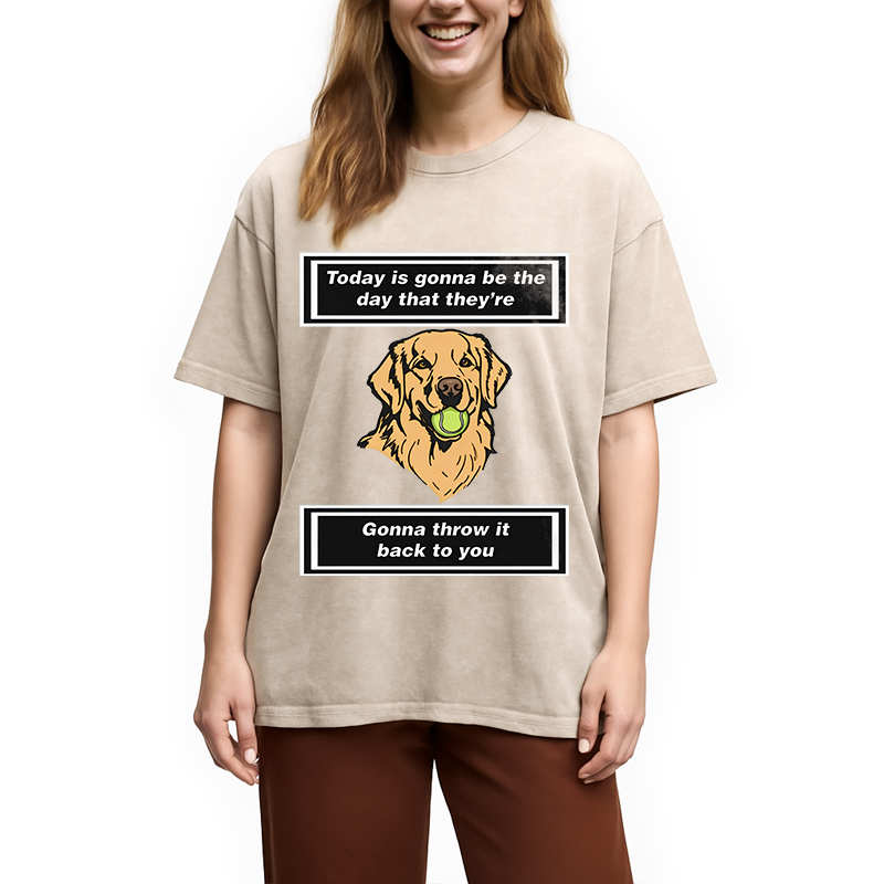 Modecanvas Back to You DTG Printing Washed T-Shirt