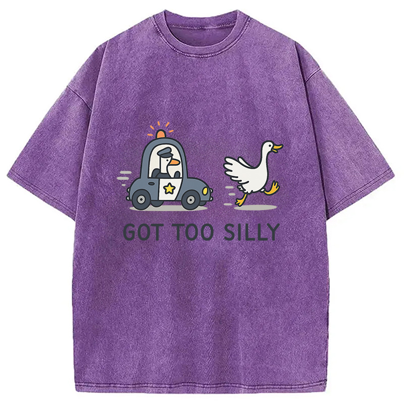 Modecanvas Retro Comfort Goose Washed T-Shirt