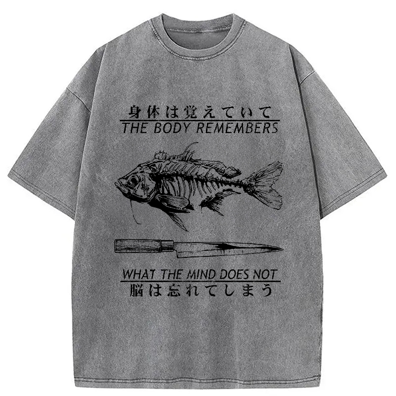 Modecanvas Unforgotten By The Body Washed T-Shirt