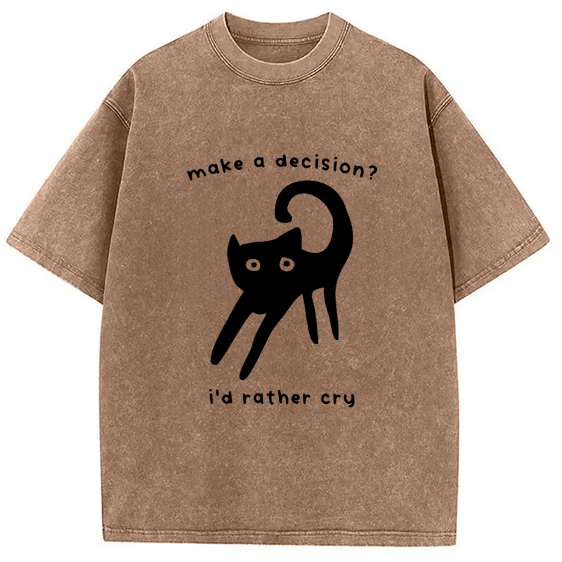 Modecanvas Making A Decision Washed T-Shirt