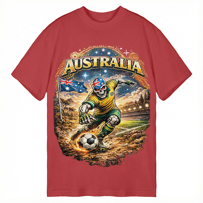 Modecanvas Australia Soccer DTG Printing Classic T-Shirt-modecanvas