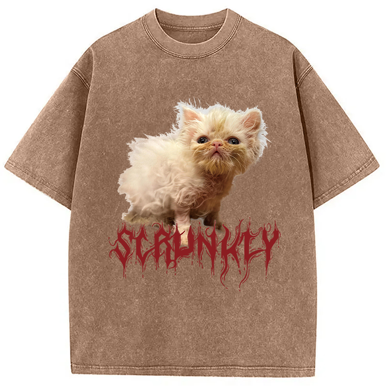Modecanvas Scrunkly Wisp DTG Printing Washed T-Shirt