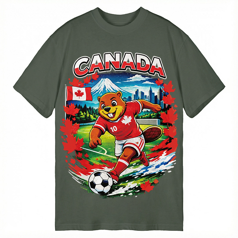 Modecanvas Canada Soccer DTG Printing Classic T-Shirt-modecanvas