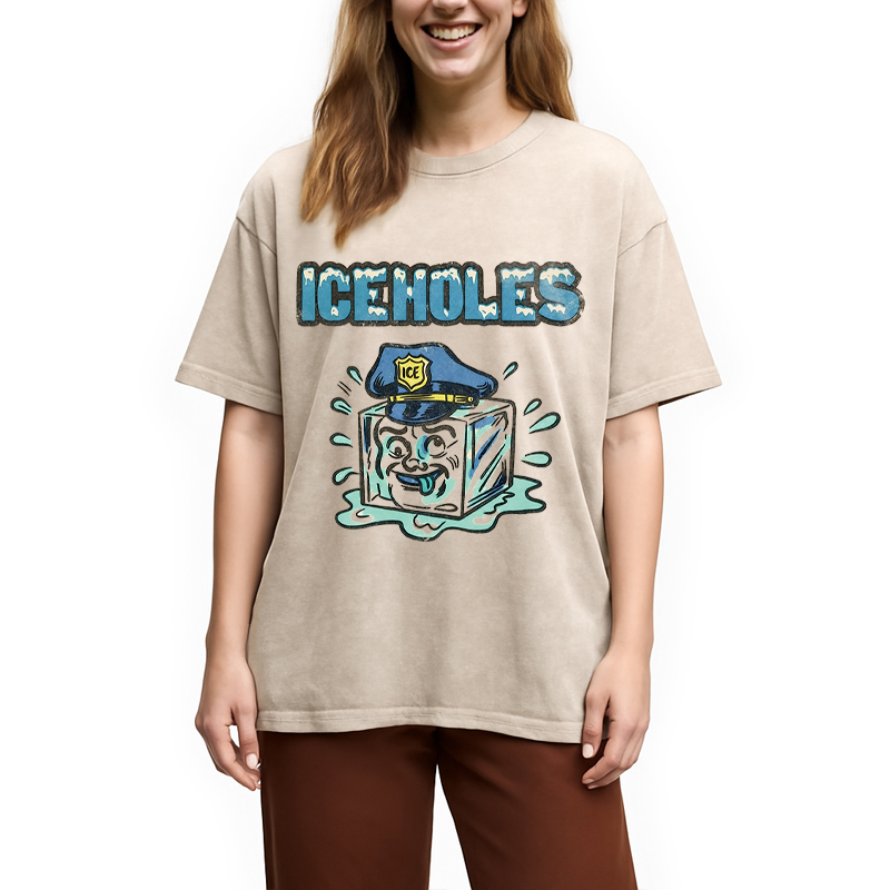 Modecanvas ICEHOLES DTG Printing Washed T-Shirt