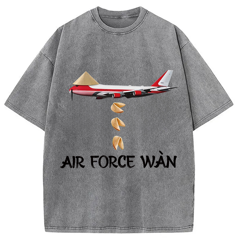 Modecanvas Air Force Wan DTG Printing Washed T-Shirt