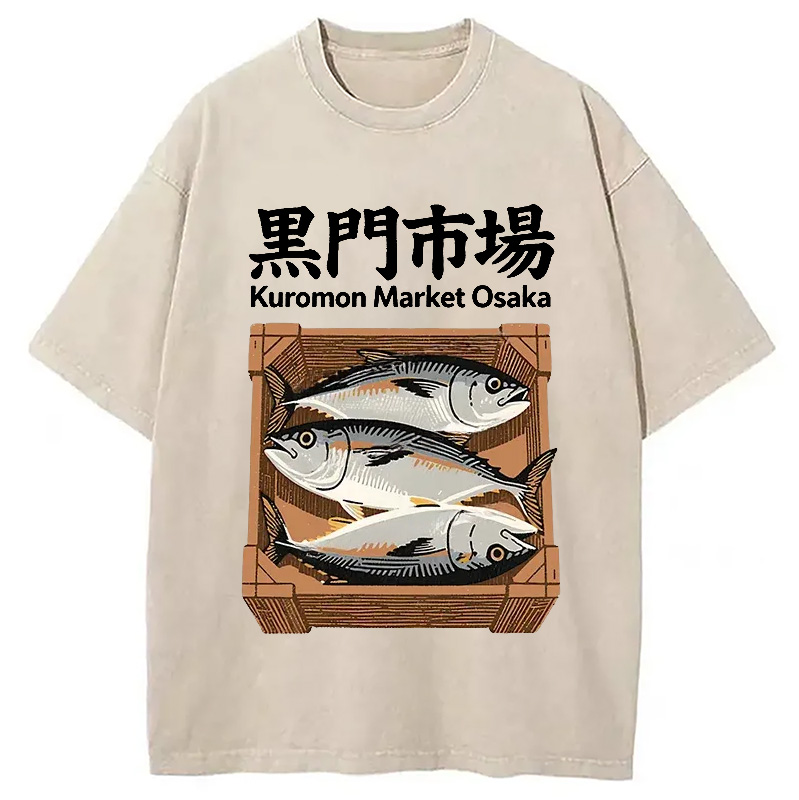 Modecanvas Kuromon Market Washed T-Shirt