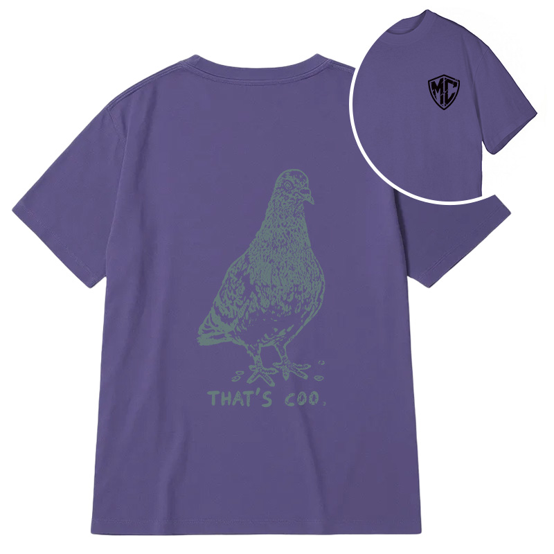 Modecanvas That's Coo Pigeon DTG Printing Back Classic T-Shirt
