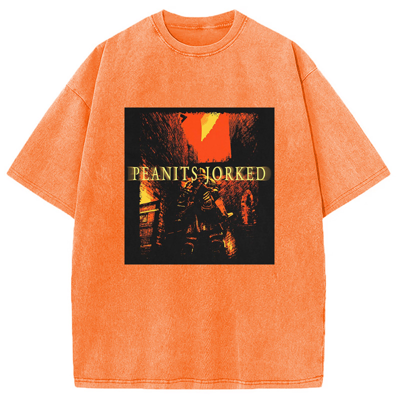 Modecanvas PEANITS JORKED Washed T-Shirt