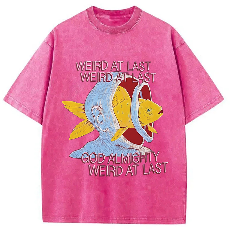 Modecanvas Weird All Time DTG Printing Washed T-Shirt