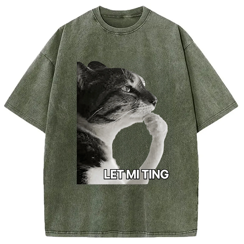 Modecanvas Let Mi Ting DTG Printing Washed T-Shirt